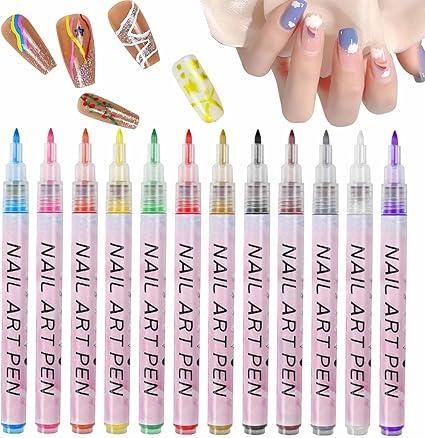 Nail Art Marker Pens | 12 Color Set