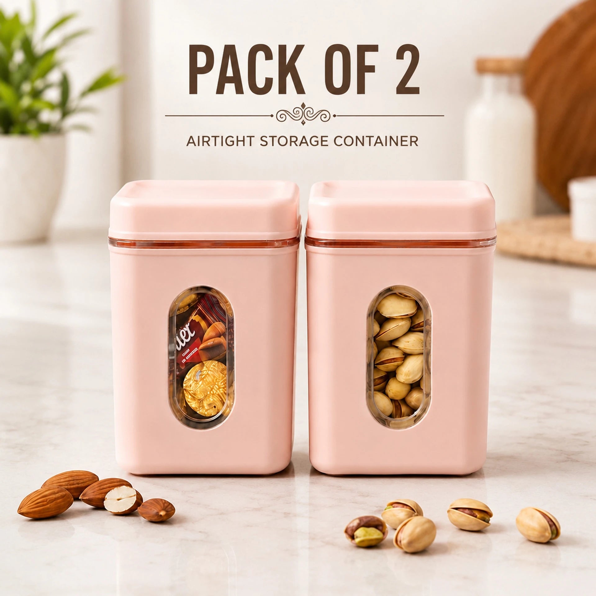 Premium Airtight Storage Containers (2 PCS)