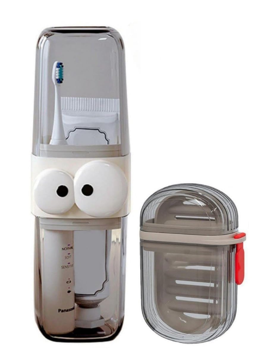 HomelyPicks Portable Toothbrush & Toothpaste Storage Case – Travel Hygiene Organizer