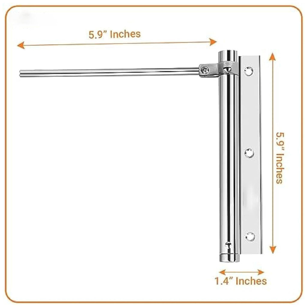 Stainless Steel Automatic Door Closer – Heavy Duty Hydraulic for Home, Office