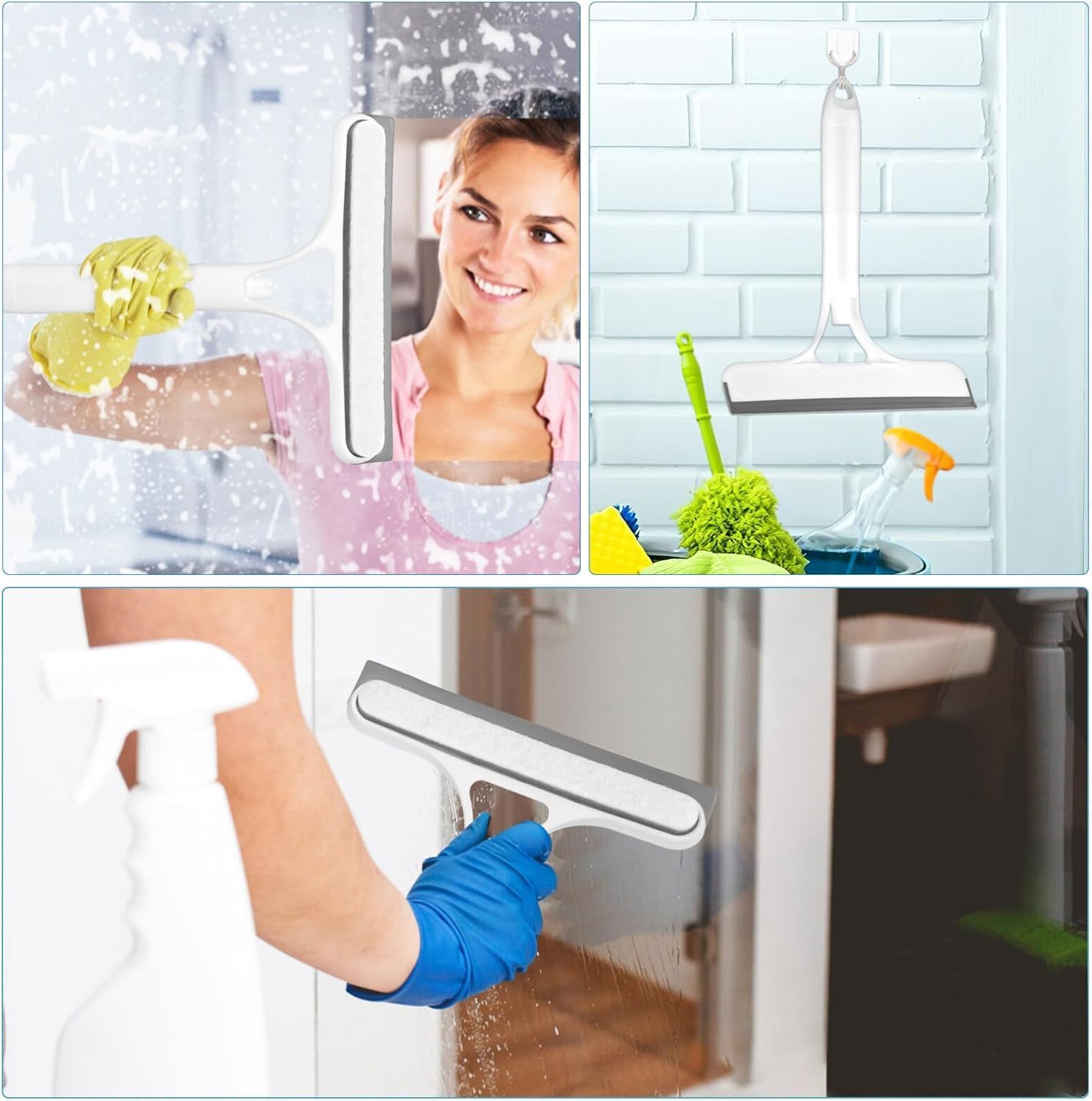 HomelyPicks CrystalClear 2-in-1 Glass & Bathroom Cleaning Wiper