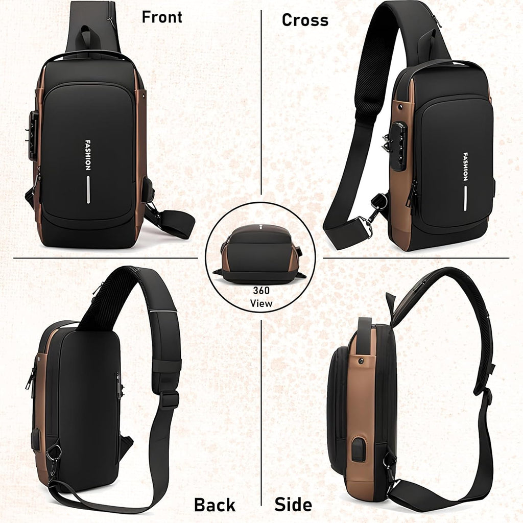 Waterproof Anti-Theft Crossbody Travel Bag – Scratch Resistant & Durable