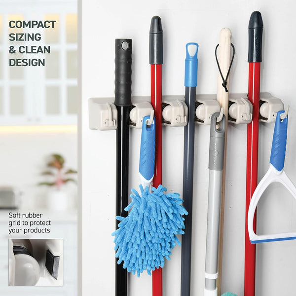 5 Slot & 6 Hook Wall Mounted Holder