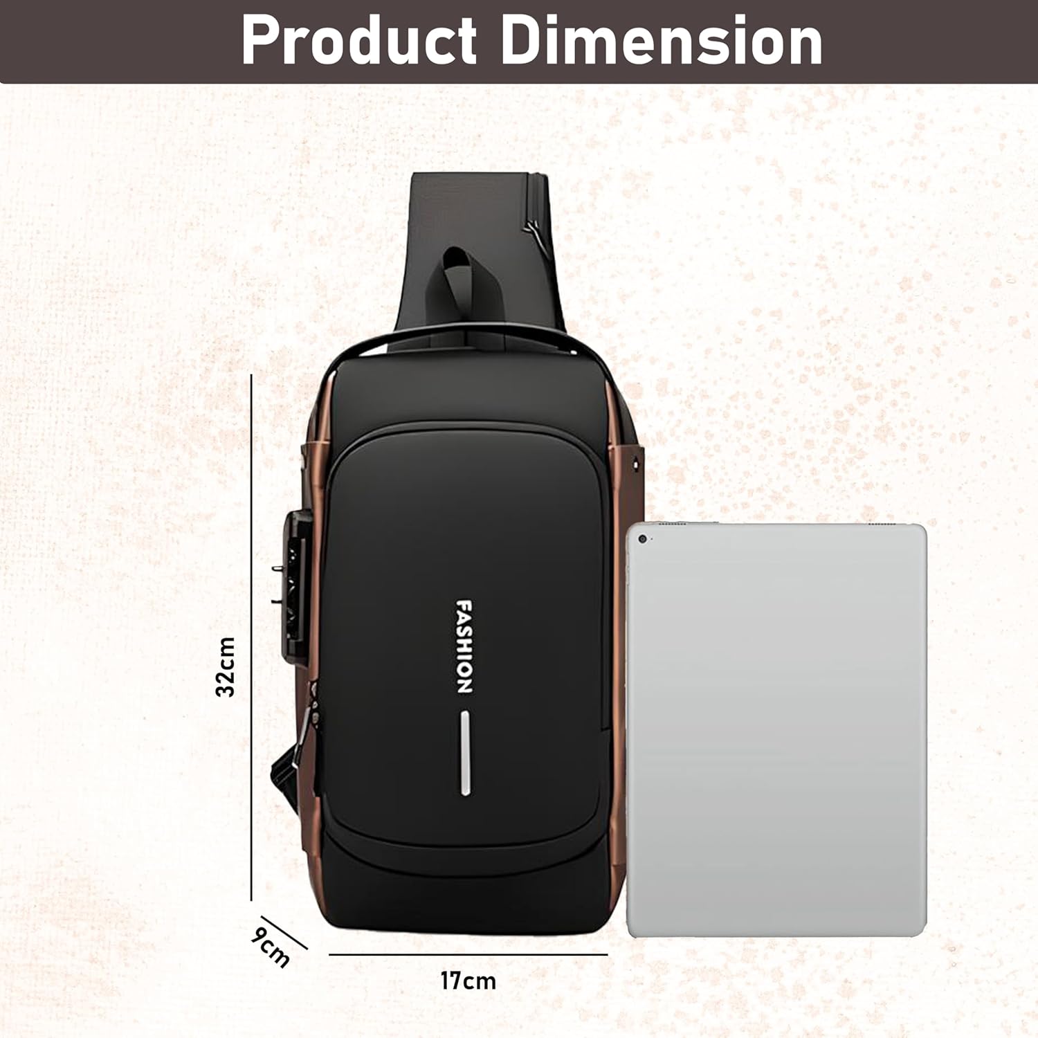 Waterproof Anti-Theft Crossbody Travel Bag – Scratch Resistant & Durable
