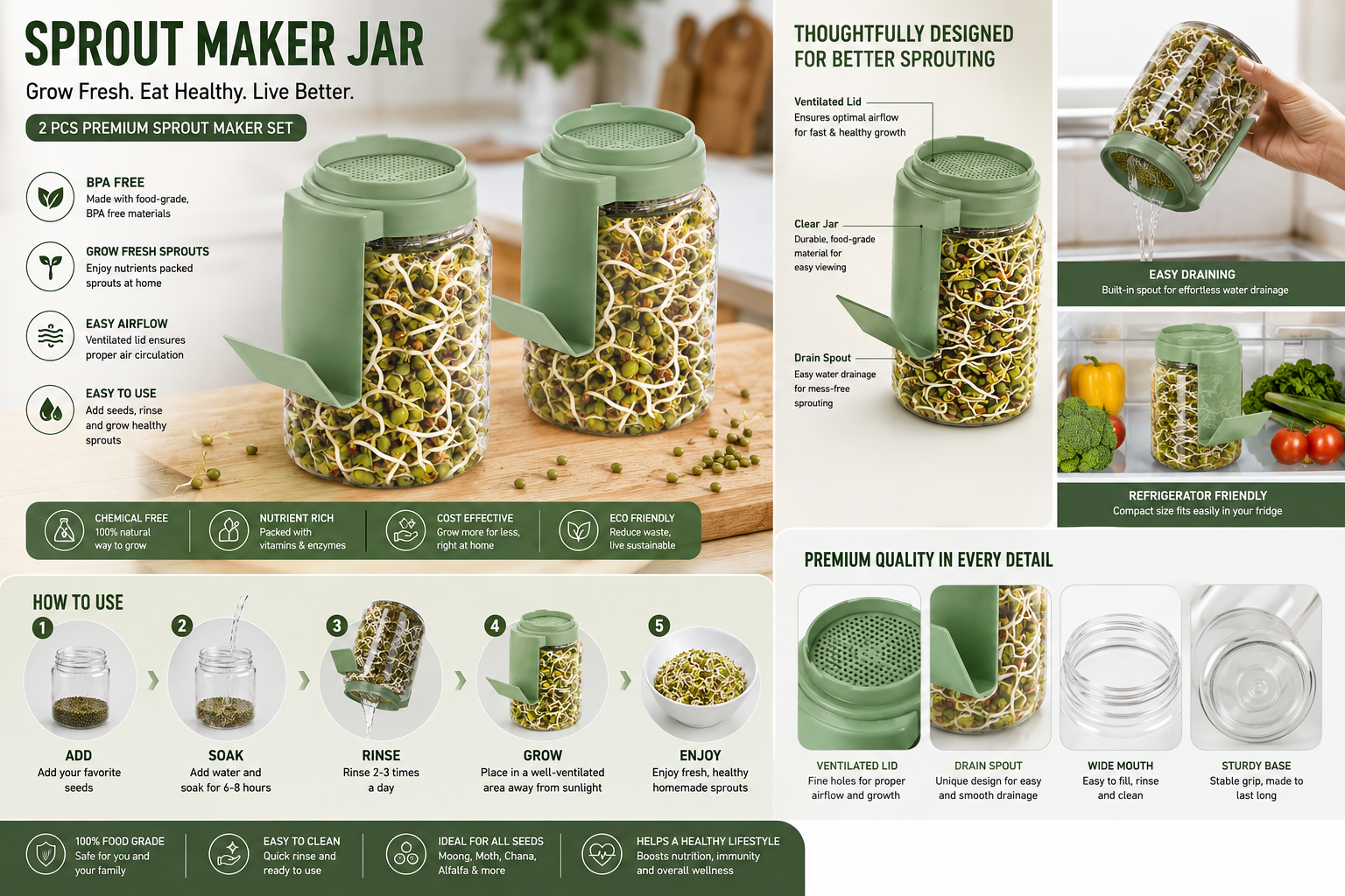 HomelyPicks SproutEasy Buy 1 Get 1 Free