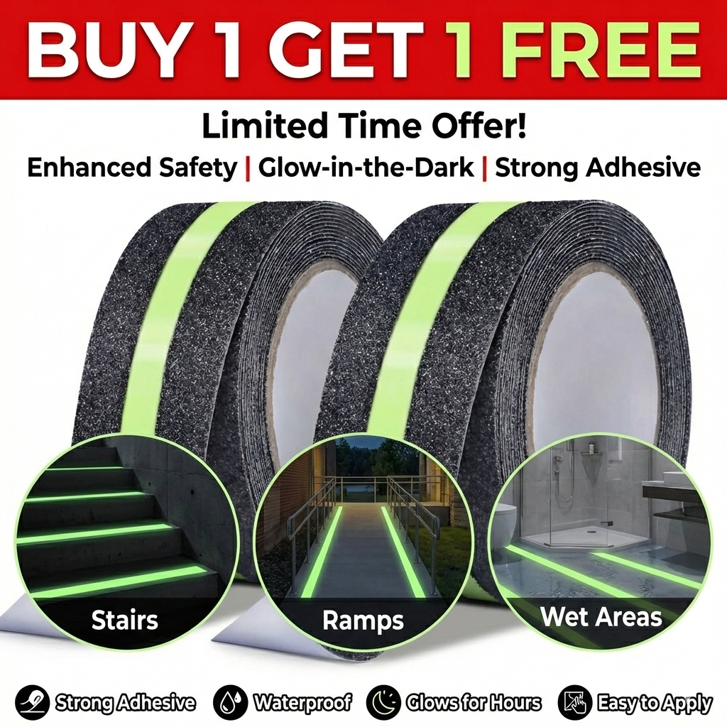 Anti Slip Tape for Stairs Outdoor/Indoor Waterproof 2 Inch X 5 Meter (Buy 1 Get 1 Free)