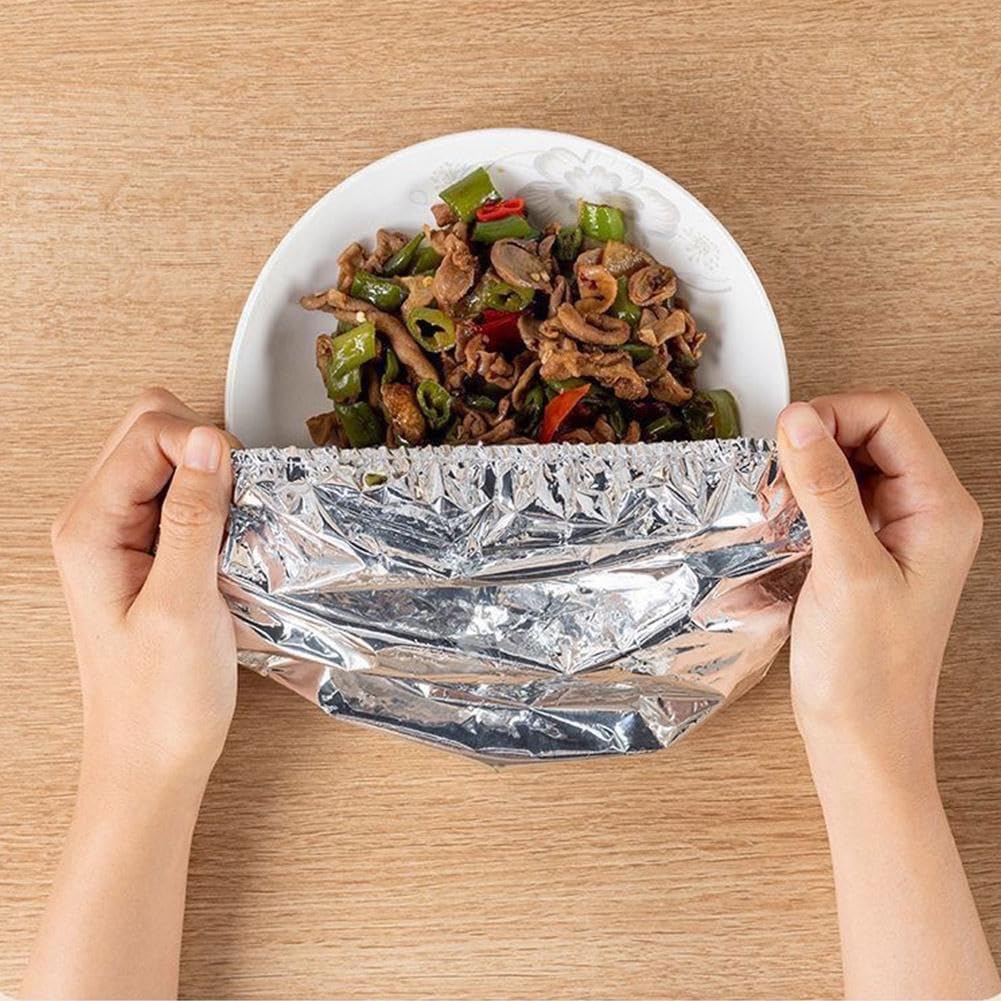 Elastic Foil Food Bowl Covers for Kitchen Storage