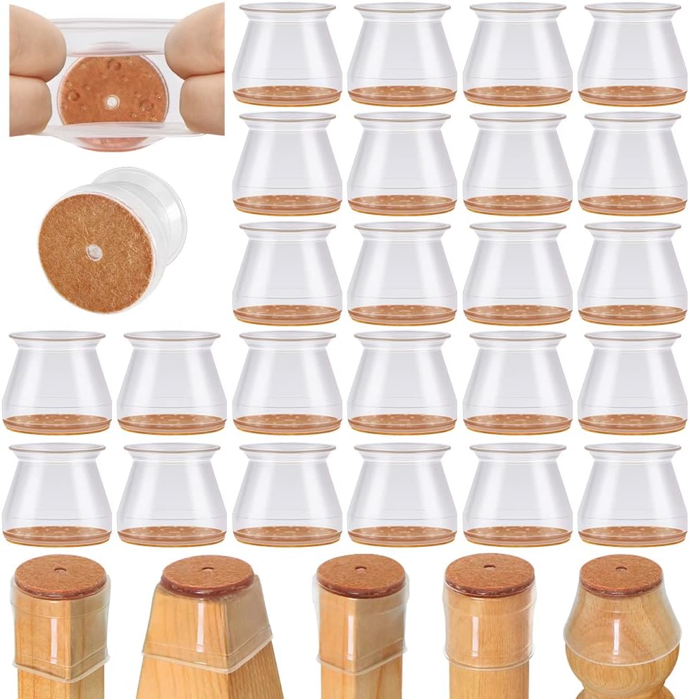 Leg Caps for Furniture- Easy movement & No more floor scratches