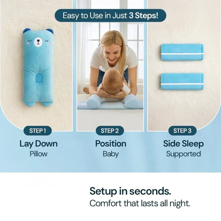 Baby Shaping Head Support Pillow – Soft, Breathable & Anti-Flat Head Pillow